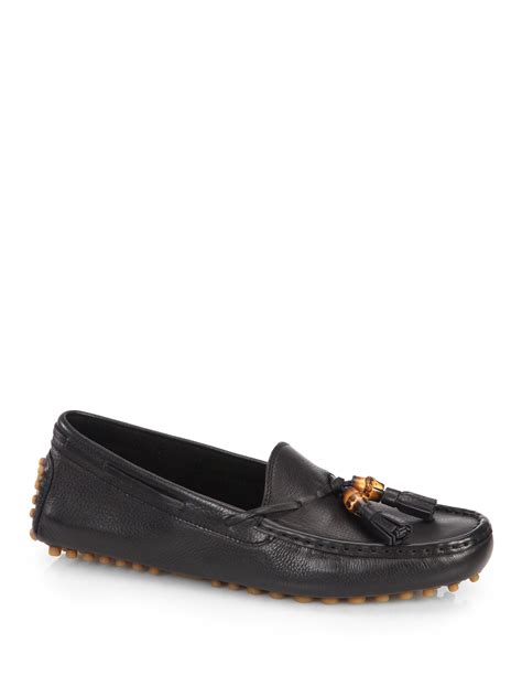 gucci urban leather tassel driving loafers|Gucci lug sole loafers.